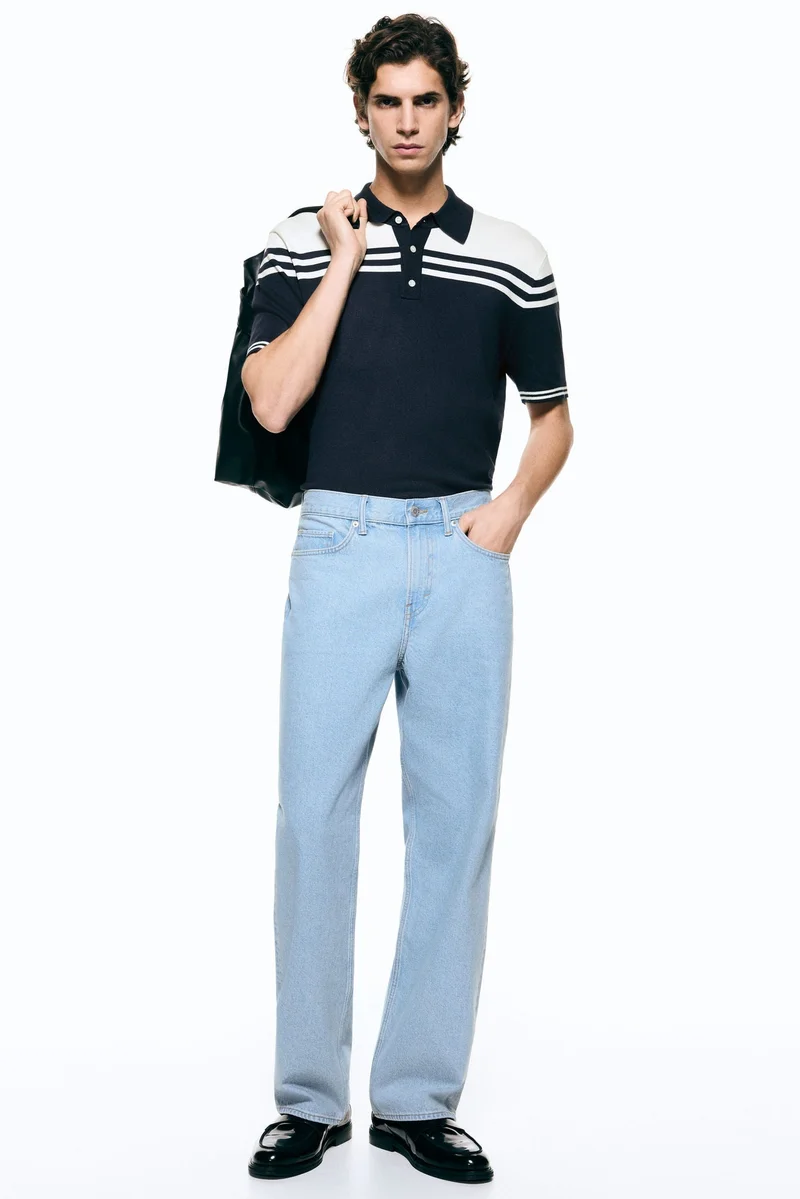 اتش اند ام تي-شيرت بولو بقصّة عادية