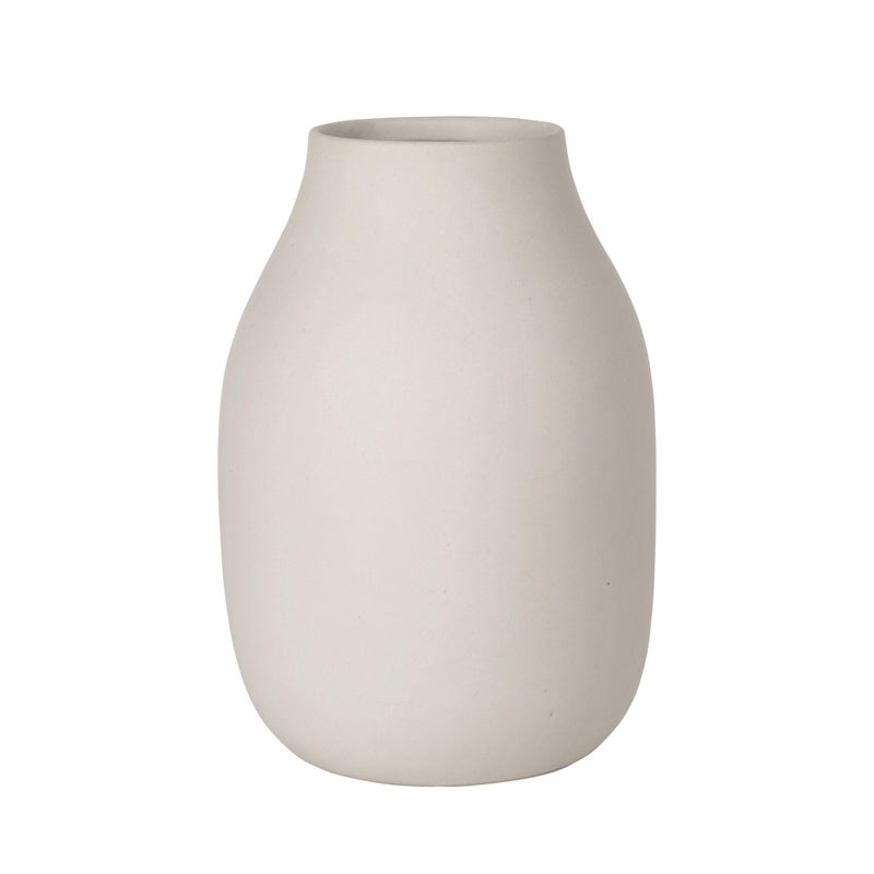 blomus Vase65705 Vase Porcelain Moonbeam Height 20 cm Diameter 14 cm