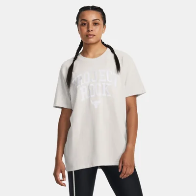 UNDER ARMOUR Women's Project Rock Heavyweight Campus T-Shirt