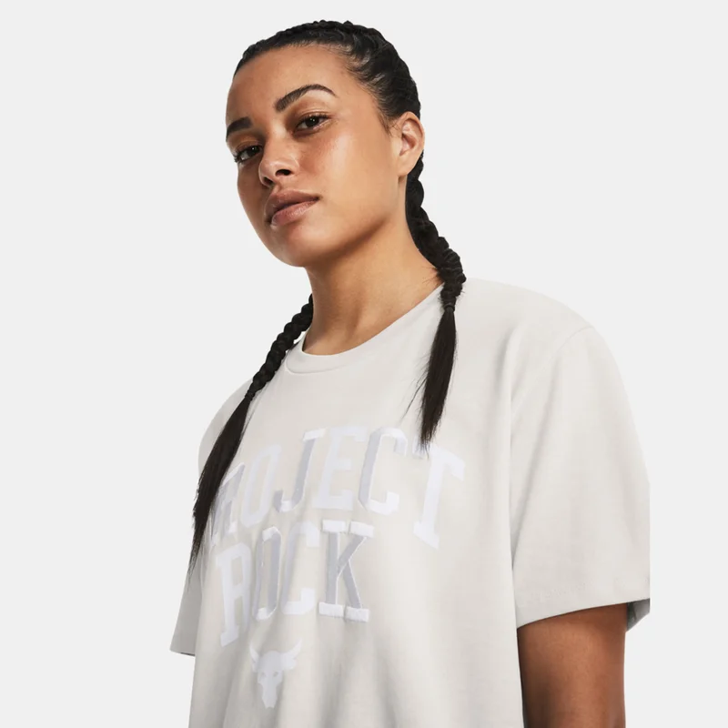 UNDER ARMOUR Women's Project Rock Heavyweight Campus T-Shirt