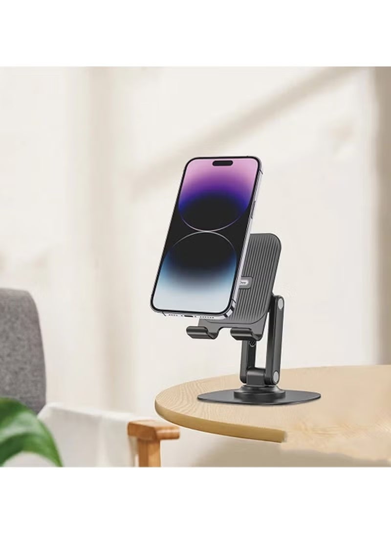 GO-DES GD-HD757 Collapsible Bracket Portable Double Folding 360 ​​Degree Rotatable Metal Phone And Tablet Stand - Image 2