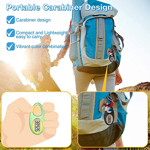 synwoo Simple 3D Step Counter, Walking Pedometer, Steps Tracker with Neck Lanyard/Carabiner for Men Women Teens Adults Seniors(Blue) - Image 3