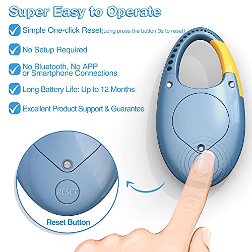 synwoo Simple 3D Step Counter, Walking Pedometer, Steps Tracker with Neck Lanyard/Carabiner for Men Women Teens Adults Seniors(Blue) - Image 4