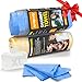 ARTIPOLY Premium Extra Large Shammy Cloth for Car Drying 2pk 34x25Super Absorbent XL Chamois Towel for CarReusable Shammy Towel for Car BathroomPets Dust Remove No SpotsStreakScratch - Image 2