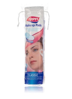 Tippys Classic Make Up Cotton Pads for Face Cleanser make Up Remover 80pcs 