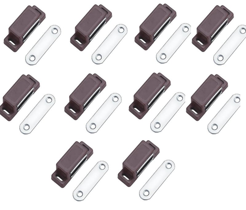 Favhome Cabinet Small Magnet Door Catcher for Wardrobe Almari and Cupboard Doors to Hold Slim Cabinet Drawer Magnetic 15 mm x 45 mm 10 Pcs - Image 2