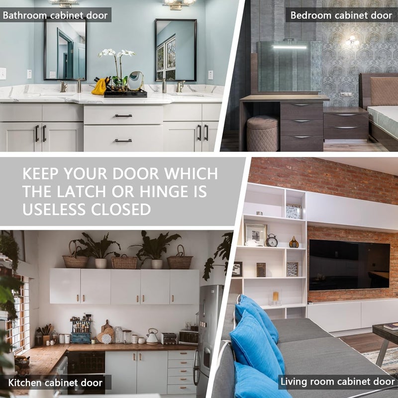 Favhome Cabinet Small Magnet Door Catcher for Wardrobe Almari and Cupboard Doors to Hold Slim Cabinet Drawer Magnetic 15 mm x 45 mm 10 Pcs - Image 4