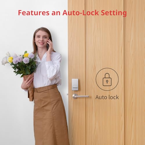 SwitchBot Smart Lock, Bluetooth Electronic Deadbolt, Keyless Entry Door Lock for Front Door, Compatible with WiFi Bridge (Sold Separately), Fits Your Existing Deadbolt,for Airbnbs Vacation Rentals - Image 4