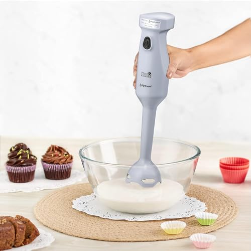 DIGISMART DURA Hand Blender 300 W Powerful Super Silent Copper Motor Anti-Splash Technology Turbo Function Stainless Steel Stem for Hot/Cold Blending Hand Blender (Grey) - Image 3