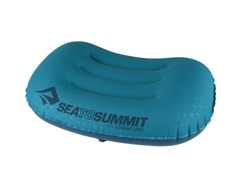 Sea to Summit Aeros Ultralight Inflatable Camping and Travel Pillow, Large (17.3 x 12.6), Aqua - Image 1