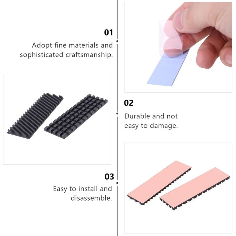 Copper Graphene SSD Heat Sink with Air Duct Design for Efficient Cooling and Easy Installation - Image 5