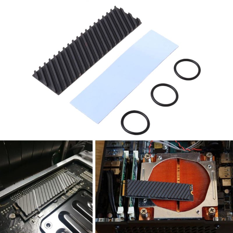 Copper Graphene SSD Heat Sink with Air Duct Design for Efficient Cooling and Easy Installation - Image 4