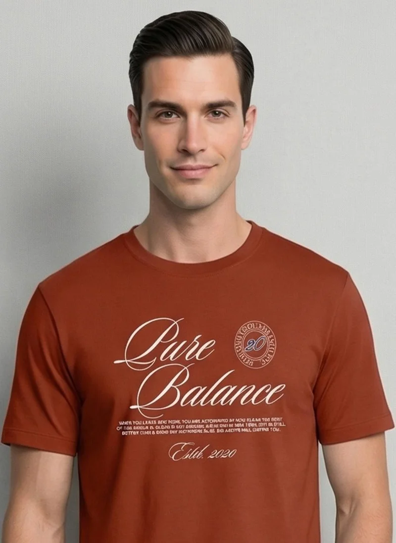 Nobero Regular Fit Printed T-shirt for Men