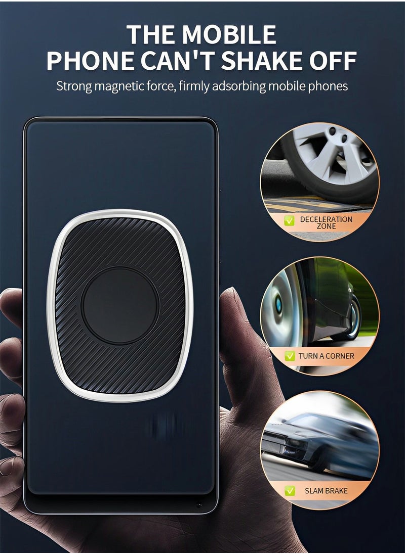 Magnetic Phone Holder for Car, Universal Car Phone Holder Mount with Super Strong Magnet for iPhone MagSafe Samsung and More Cell Phones
