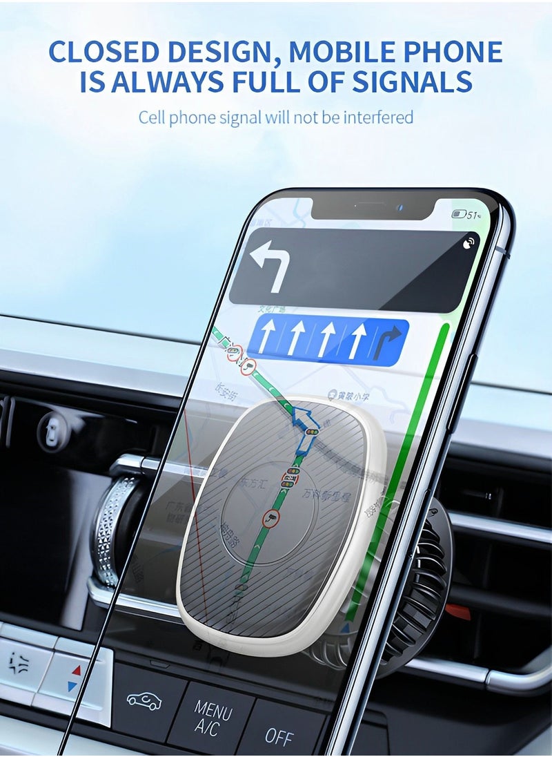 Magnetic Phone Holder for Car, Universal Car Phone Holder Mount with Super Strong Magnet for iPhone MagSafe Samsung and More Cell Phones