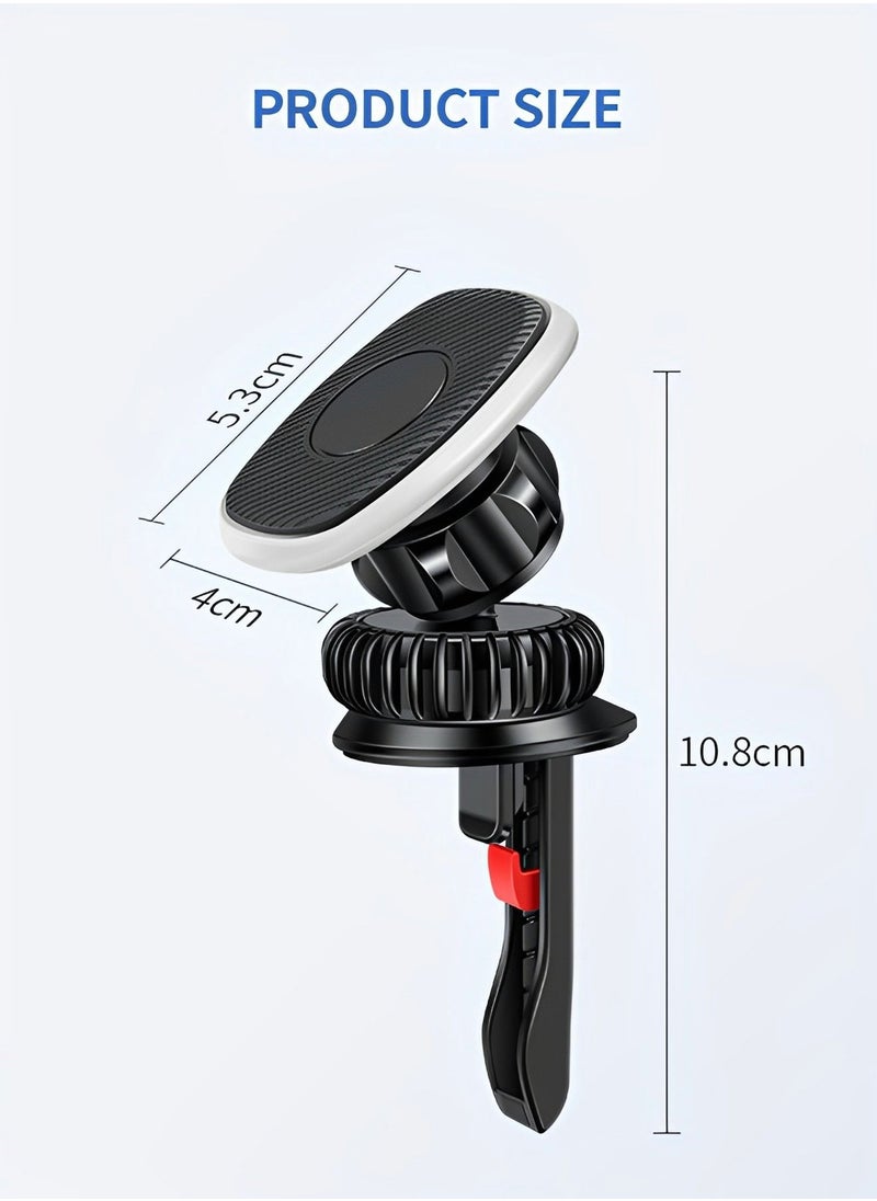 Magnetic Phone Holder for Car, Universal Car Phone Holder Mount with Super Strong Magnet for iPhone MagSafe Samsung and More Cell Phones