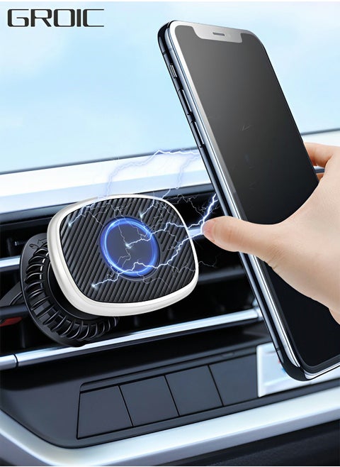 Magnetic Phone Holder for Car, Universal Car Phone Holder Mount with Super Strong Magnet for iPhone MagSafe Samsung and More Cell Phones