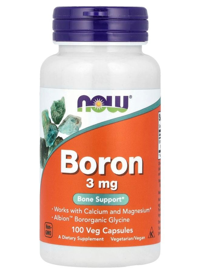 now Boron 3 Mg 100 Veg Capsules