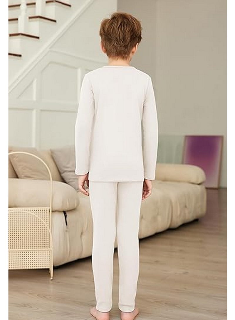 Thermal Underwear Set for Kids Children's Thermal Set Long Johns Underwear for Boys Girls Thermal Top and Bottom Set for Winter Thermo Base Layer - Image 5