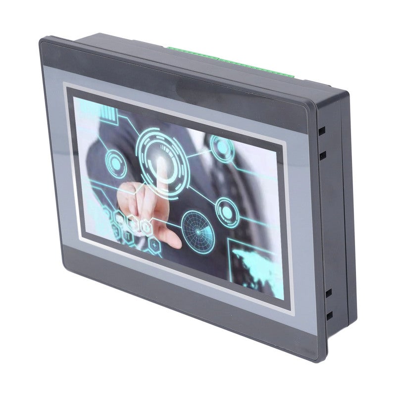 شاشة عرض HMI PLC الكل في واحد مقاس 7 بوصة TFT LCD بدقة 800x480 مع معالج ARM9 - شاشة لمس مقاومة صناعية لبرمجة FX3U - Image 3