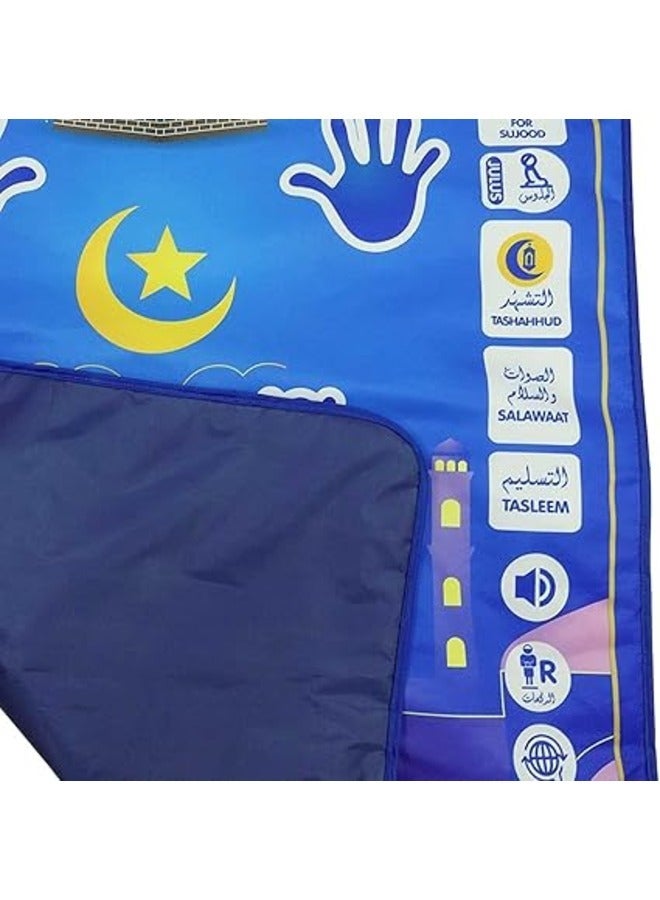 Kids Prayer Mat Electronic Praying Learning Mat Pray Rug Educational Interactive Carpet with Pray Step Guide  - Image 3
