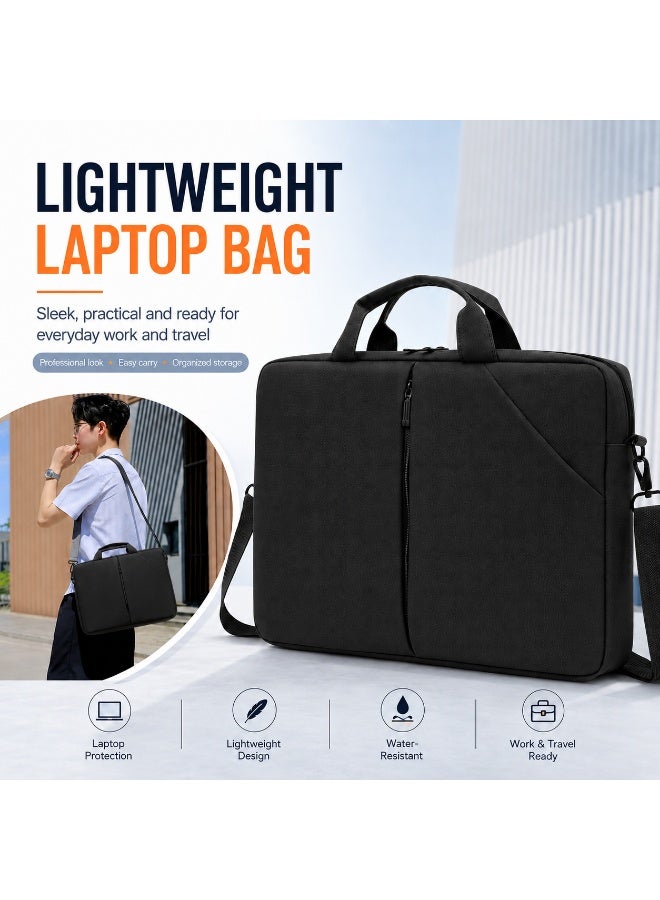 QIYUE 15 Inch Waterproof Laptop Bag, Compatible with MacBook Air 15.3 2025 A3241 & M2/M3/M4 Pro 15 Inch, also fits 15-15.6 Inch Lenovo Xiaoxin Pro 15, HP Pavilion 15, Dell XPS 15, Samsung Galaxy Book 15, Huawei MateBook 15 Ultra-Thin Notebook Handbag Briefcase Sleeve - Image 3