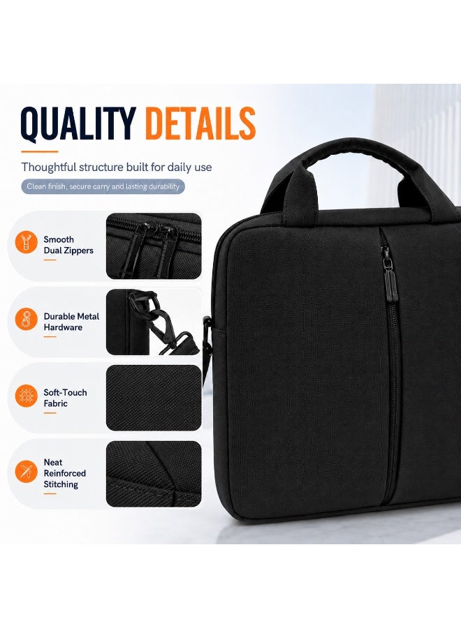 QIYUE 15 Inch Waterproof Laptop Bag, Compatible with MacBook Air 15.3 2025 A3241 & M2/M3/M4 Pro 15 Inch, also fits 15-15.6 Inch Lenovo Xiaoxin Pro 15, HP Pavilion 15, Dell XPS 15, Samsung Galaxy Book 15, Huawei MateBook 15 Ultra-Thin Notebook Handbag Briefcase Sleeve - Image 5