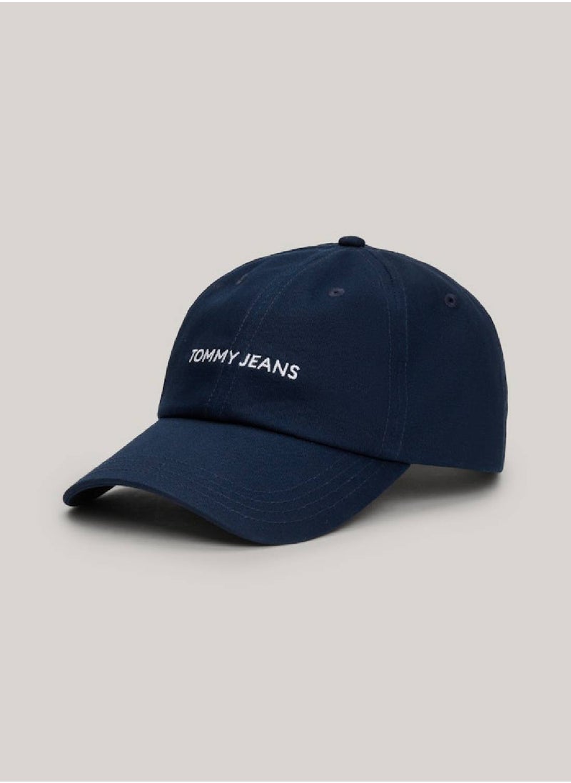 TOMMY HILFIGER - Women's Front Logo Baseball Cap -  Pure organic cotton, Navy - Image 1