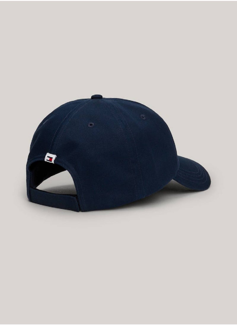 TOMMY HILFIGER - Women's Front Logo Baseball Cap -  Pure organic cotton, Navy - Image 1