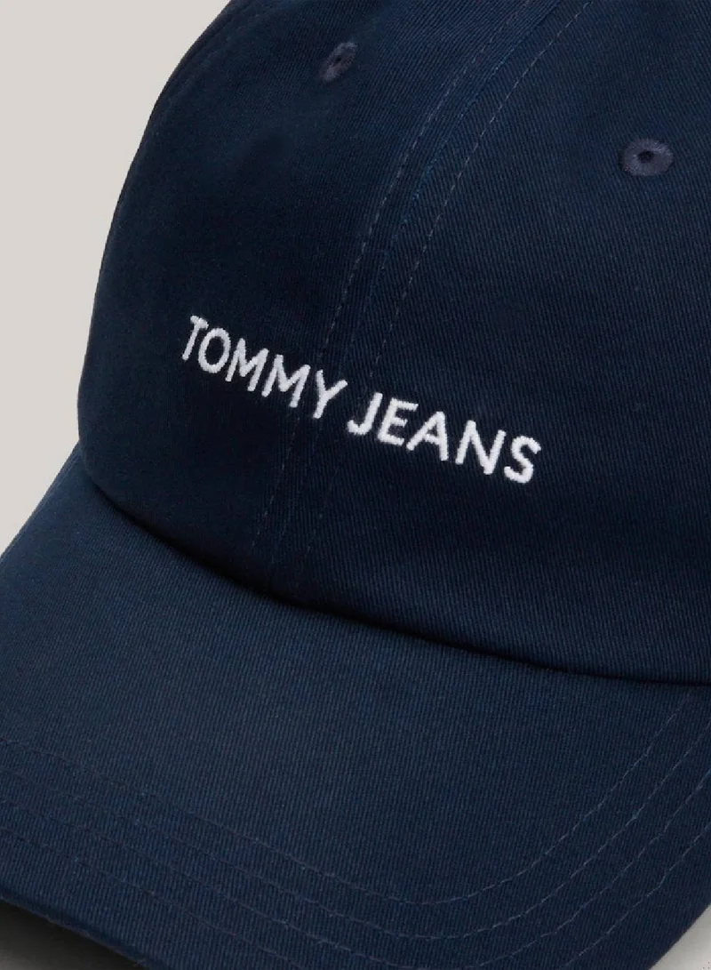 TOMMY JEANS Women's Front Logo Baseball Cap -  Pure organic cotton, Navy