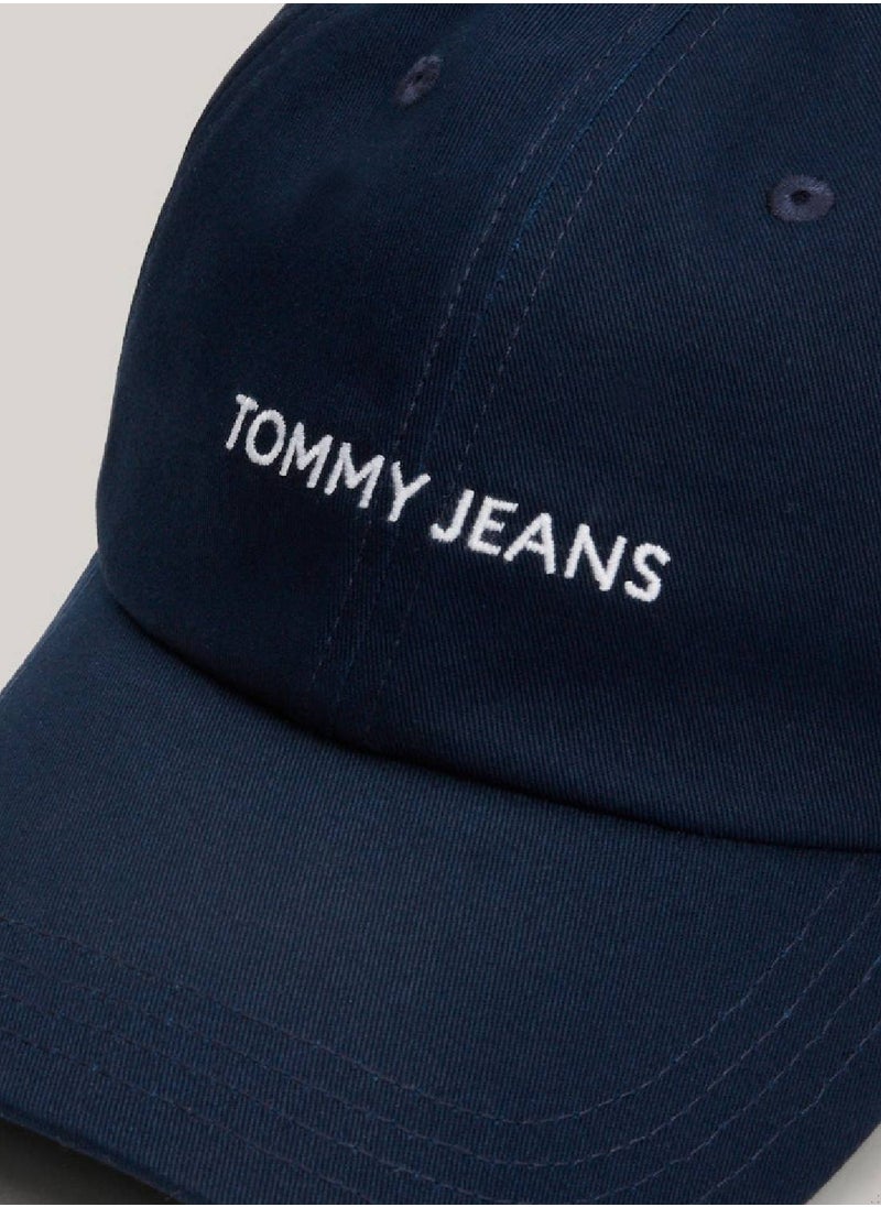 TOMMY HILFIGER - Women's Front Logo Baseball Cap -  Pure organic cotton, Navy - Image 1