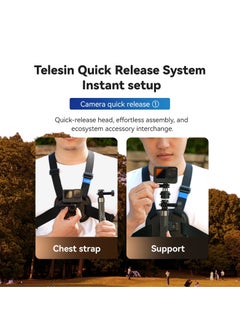 SYOSI Chest Mount Harness Chest Strap with, Adjustable Chest Strap, Breathable Material, for DJI osmo and More Action Cameras  - Image 4