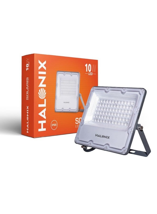 Halonix Halonix 10W Solaris Waterproof Outdoor led Flood Light |Halogen Light,Focus Light for Garage,Parking,Shop -(Cool White)-Pack of 1|Short Circuit & Surge Protection with IP66 Rated-Aluminium - Image 1