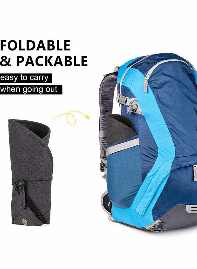 قبعة الشمس في الهواء الطلق للرجال والنساء ، 50+ UPF حماية سفاري كاب واسعة حافة القطن الخالص الصيد مع رفرف الرقبة ، الكاكي - Image 4