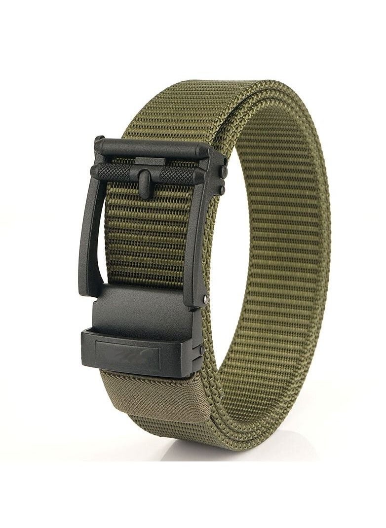 Generic - Men's belt Youth student automatic buckle youth nylon tactical braided belt casual everything trend - Image 1