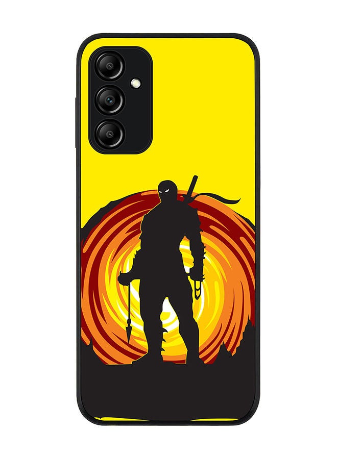 Stylizedd Rugged Black edge case for Samsung Galaxy A14 4G/5G Slim fit Soft Case Flexible Rubber Edges Anti Drop TPU Gel Thin Cover - Ninja Typhoon - Image 1