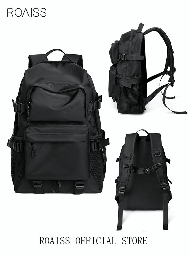 roaiss Classic Large Capacity Backpack Multifunction Casual Water Resistant Oxford Double Shoulder School Bag  - Image 1