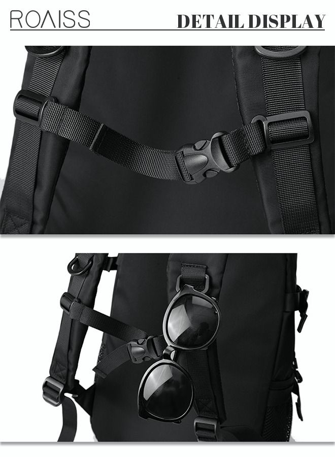 roaiss Classic Large Capacity Backpack Multifunction Casual Water Resistant Oxford Double Shoulder School Bag  - Image 5