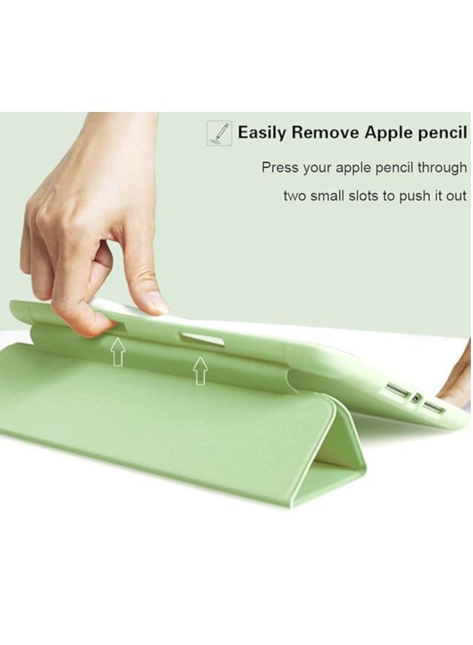 iPad Smart Case for IP 10th 10.9 2022 with Auto Sleep and Wake Feature Super Protection with a dedicated place for the pen Suitable for an iPad stand for watching movies in light green color  - Image 5