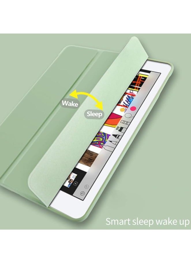 iPad Smart Case for IP 10th 10.9 2022 with Auto Sleep and Wake Feature Super Protection with a dedicated place for the pen Suitable for an iPad stand for watching movies in light green color  - Image 3