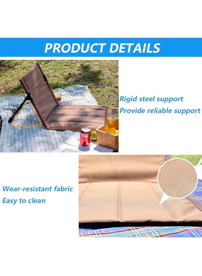 Goodern Folding Chaise Lounge Chair with Adjustable Backrest Outdoors Beach Lounger with Carry Bag Portable Sun Tanning Chairs Cozy Reclining Lounge Chair for Outside Yard Patio Pool Deck Black - Image 5