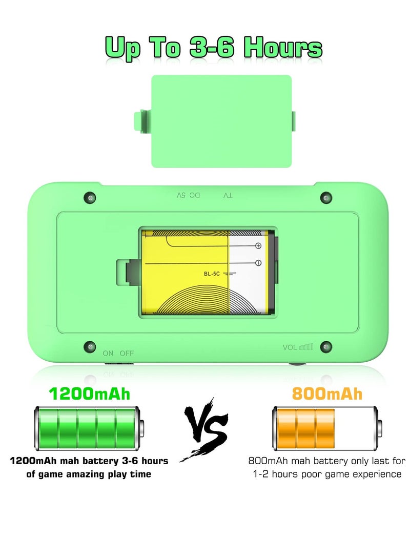 Excefore Handheld Game Console with 800 Classic FC Games, 3.5-inch Color Screen, 1200mAh Rechargeable Battery, TV Connectivity, Two-Player Support, Portable Retro Video Game Gift for Kids - Image 5