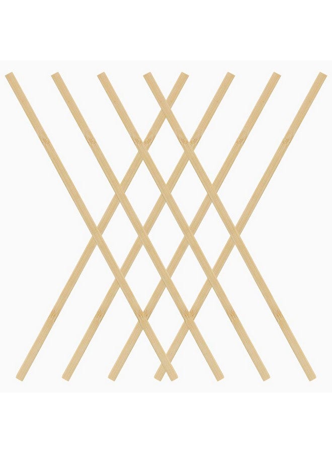 بليلي 60 قطعة من أعواد الخيزران الخشبية للحرف اليدوية، أعواد طويلة جدًا للحرف اليدوية (طول 15.7 بوصة × عرض 3/8 بوصة) - Image 5