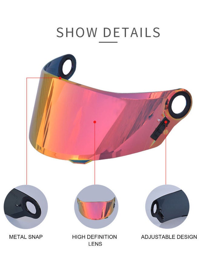 NIBEMINENT Motorcycle Anti-Scratch Wind Shield Helmet Lens Visor - Image 4