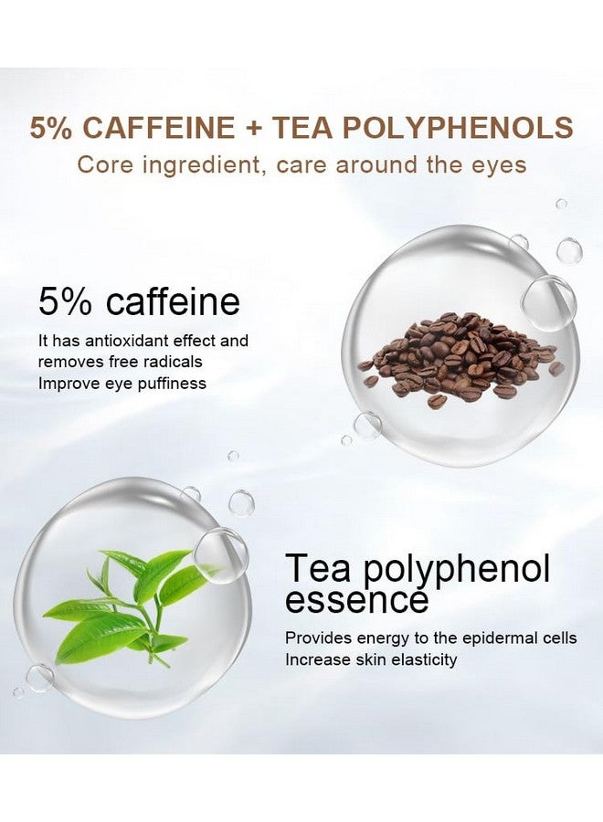 Generic 5% Caffeine Eye Cream with Tea Polyphenols for Reducing Puffy Eye, Under Eye Cream for Dark Circles, Under Eye Treatment for Anti Aging Wrinkles Fine Lines, Under Eye Serum for Eye Bags, 1.06 oz  - Image 4