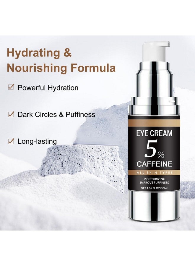 Generic 5% Caffeine Eye Cream with Tea Polyphenols for Reducing Puffy Eye, Under Eye Cream for Dark Circles, Under Eye Treatment for Anti Aging Wrinkles Fine Lines, Under Eye Serum for Eye Bags, 1.06 oz  - Image 5