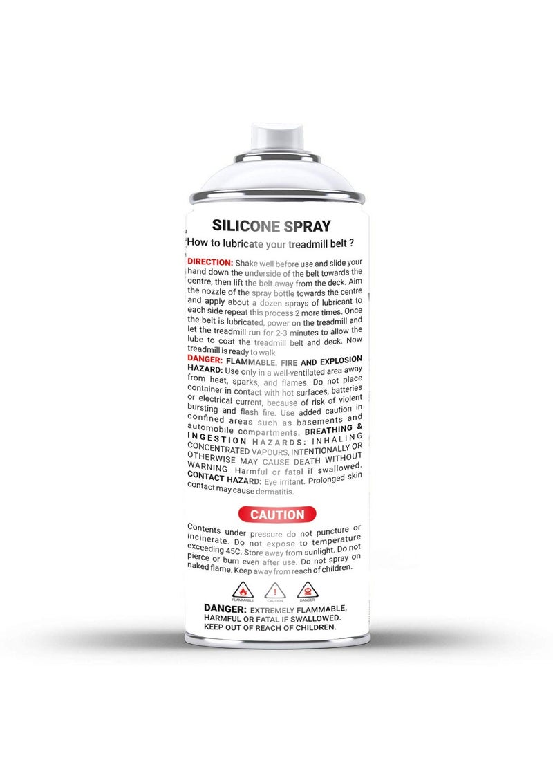 PowerMax Fitness Fitness® Pms-500S Multi-Purpose 100% Pure Silicone Treadmill Spray Lubricant Oil, Full Belt Width Lubrication, No Odor & No Propellants, Nozzle Cap For Easy Application For All Treadmills  - Image 5
