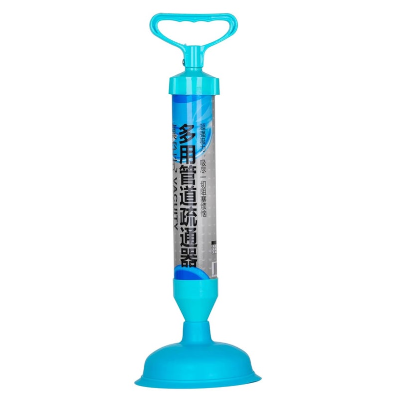 ARUP مضخة مرحاض قوية عالية الضغط متعددة الاستخدامات لتنظيف المجاري، الحمام، المطبخ، المرحاض الغربي، الدش، الأحواض، مزيل الهواء سهل التنظيف وسهل التخزين. (لون أزرق) - Image 1