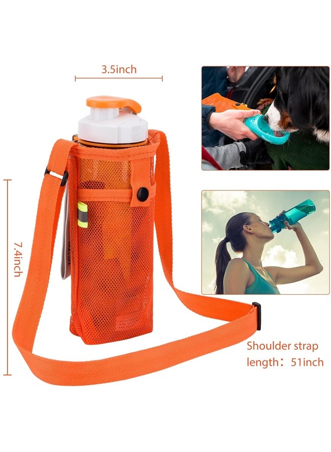 Water Bottle Holder Carrier with Adjustable Shoulder Strap - Beach & Sports Bottle Bag for Hiking, Gym, Camping, Walking, Travel  - Image 3