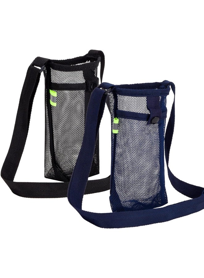 Water Bottle Holder Carrier with Adjustable Shoulder Strap - Beach & Sports Bottle Bag for Hiking, Gym, Camping, Walking, Travel  - Image 1